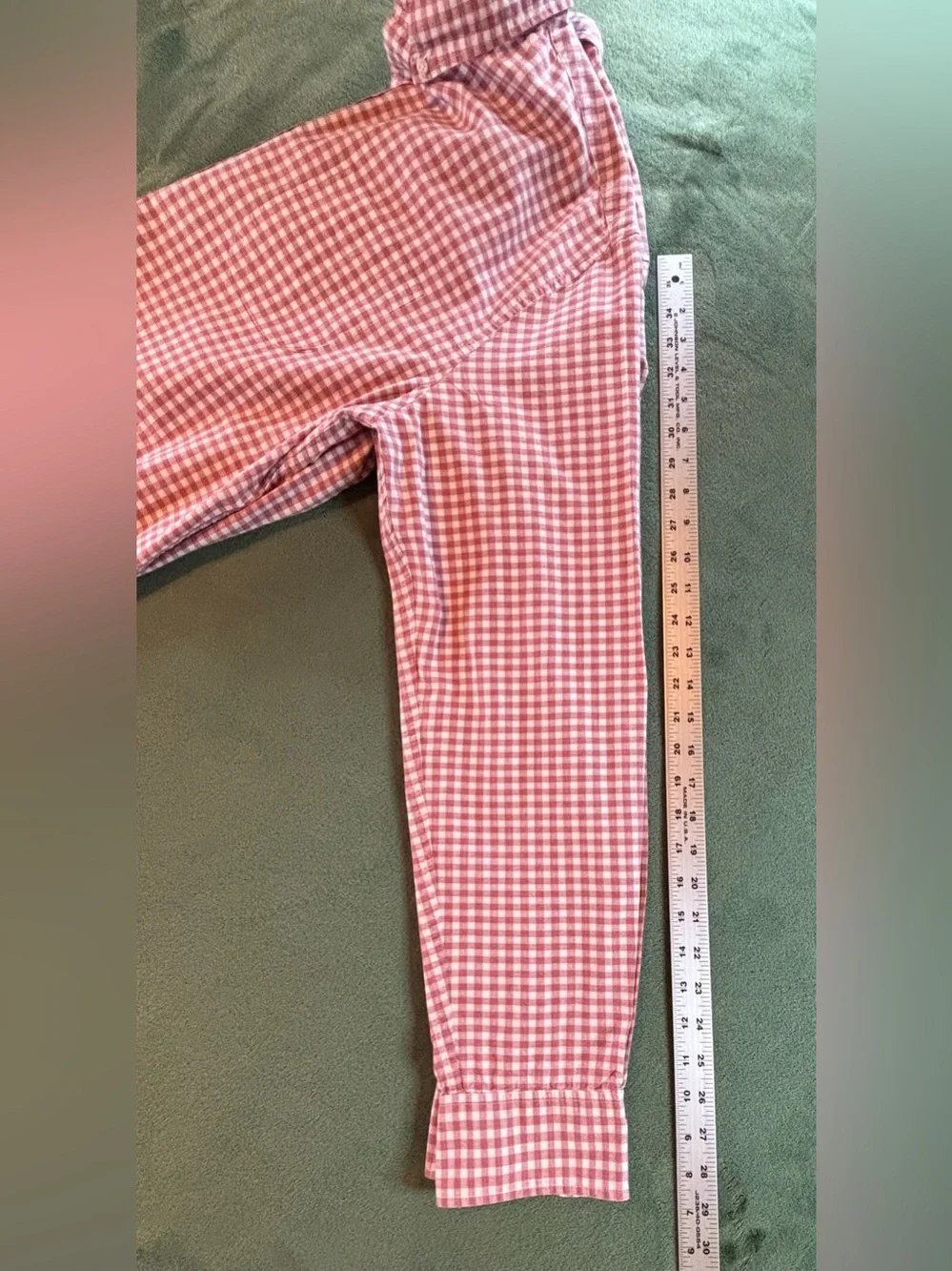 J. Crew Red Gingham Button-Down Shirt, Size: XLT (6532)